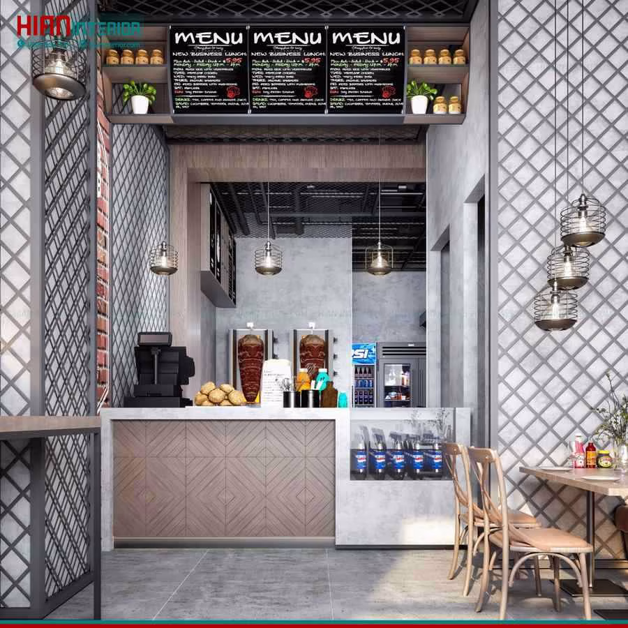 Thiết Kế Nhà Hàng Thức Ăn Nhanh Ấn Tượng