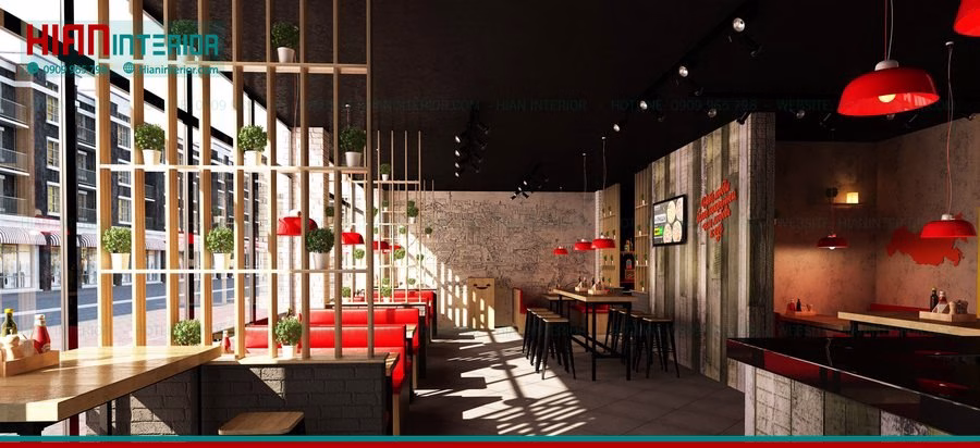 Báo Giá Nhà Hàng Thức Ăn Nhanh Hiện Đại