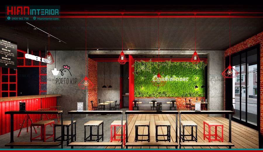 Mẫu Nhà Hàng Fast Food Đẹp
