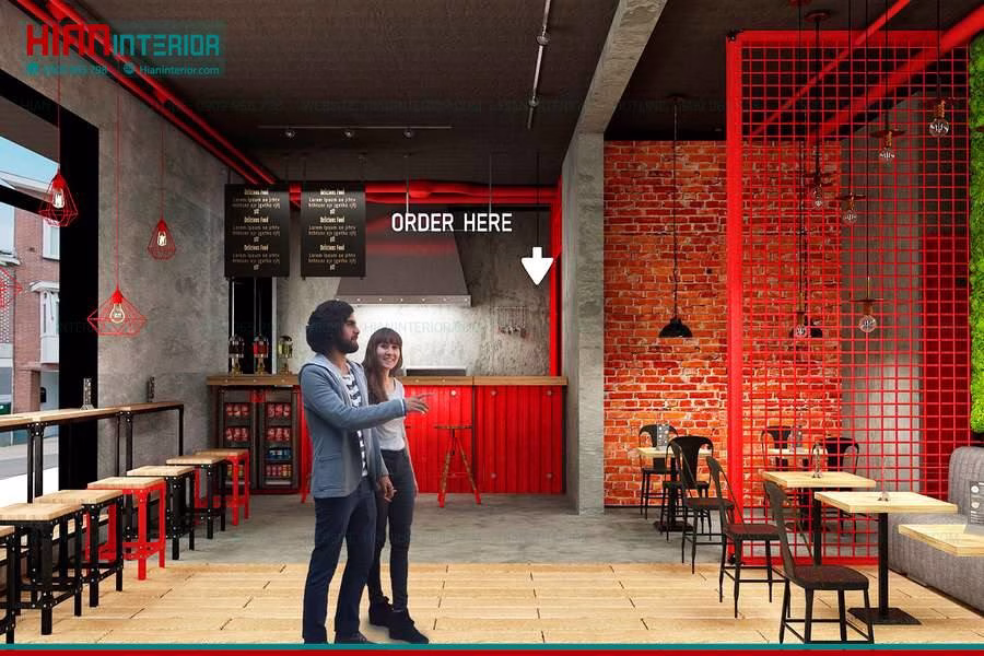 Mẫu Nhà Hàng Fast Food Đẹp