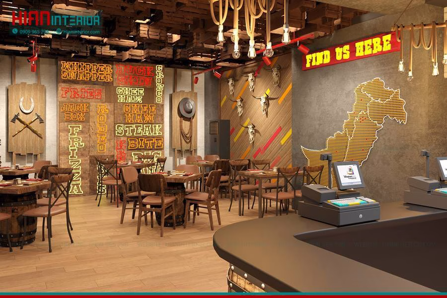 Mẫu Quán Fast Food Đẹp