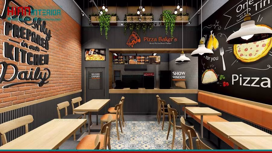 Thiết Kế Quán Thức Ăn Nhanh Hiện Đại