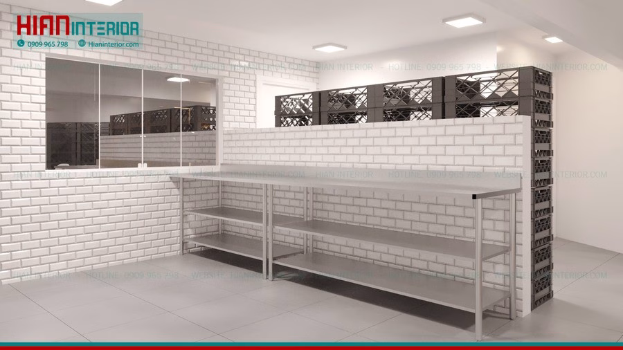 Thiết Kế Nội Thất Quán Thức Ăn Nhanh