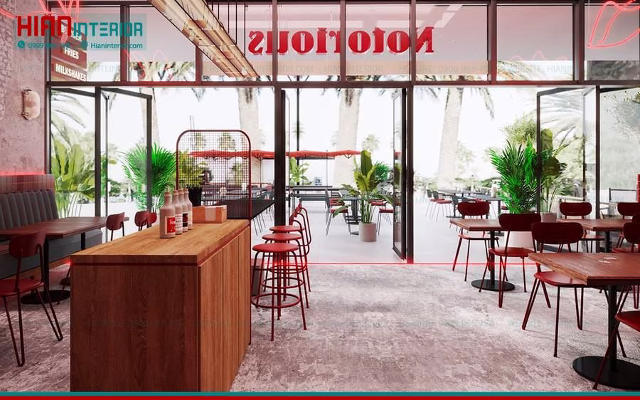 Mẫu Quầy Nhà Hàng Thức Ăn Nhanh