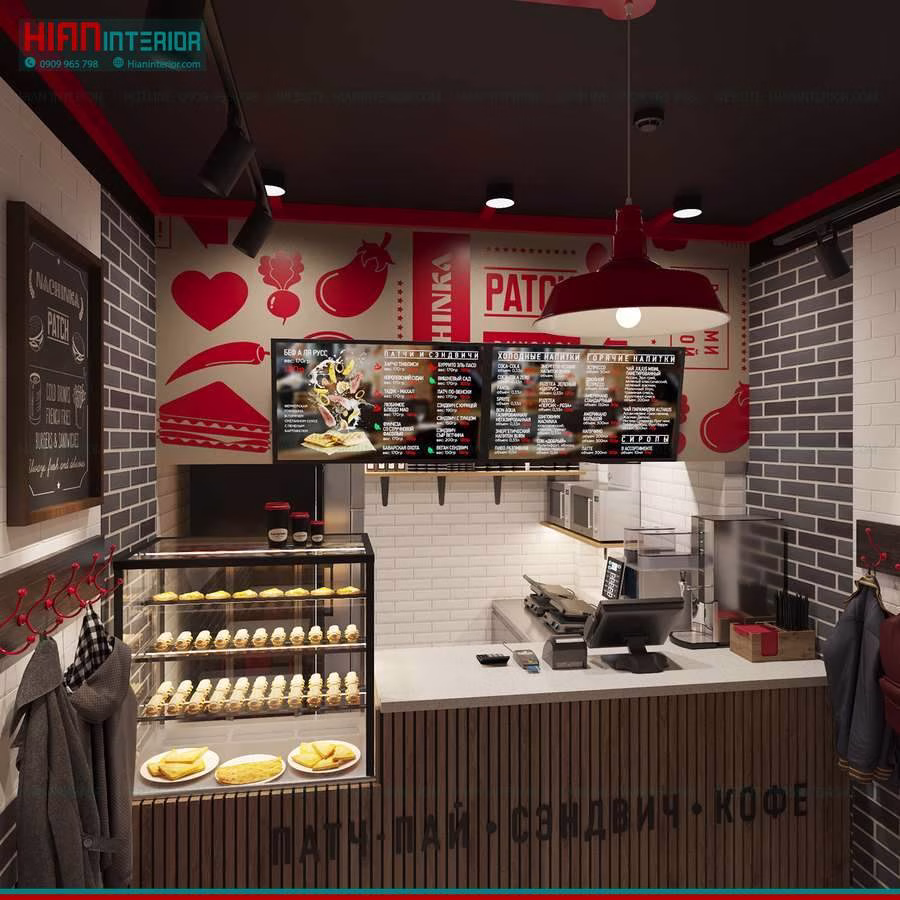 Mẫu Quầy Order Thức Ăn Nhanh
