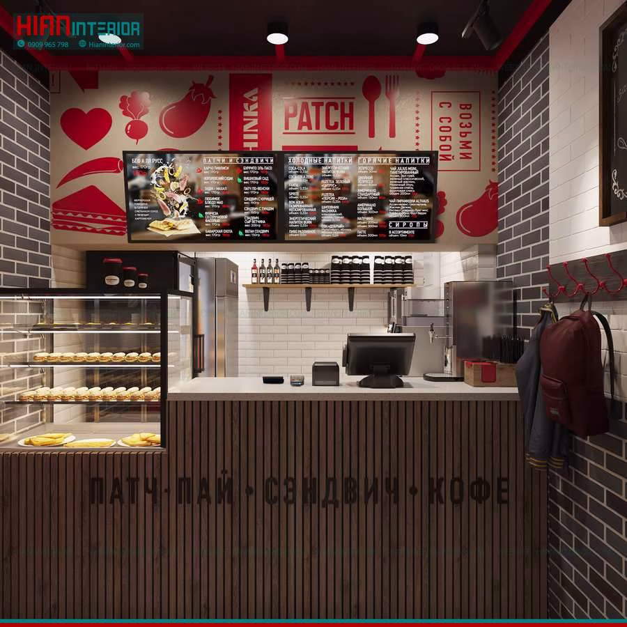 Mẫu Quầy Order Thức Ăn Nhanh