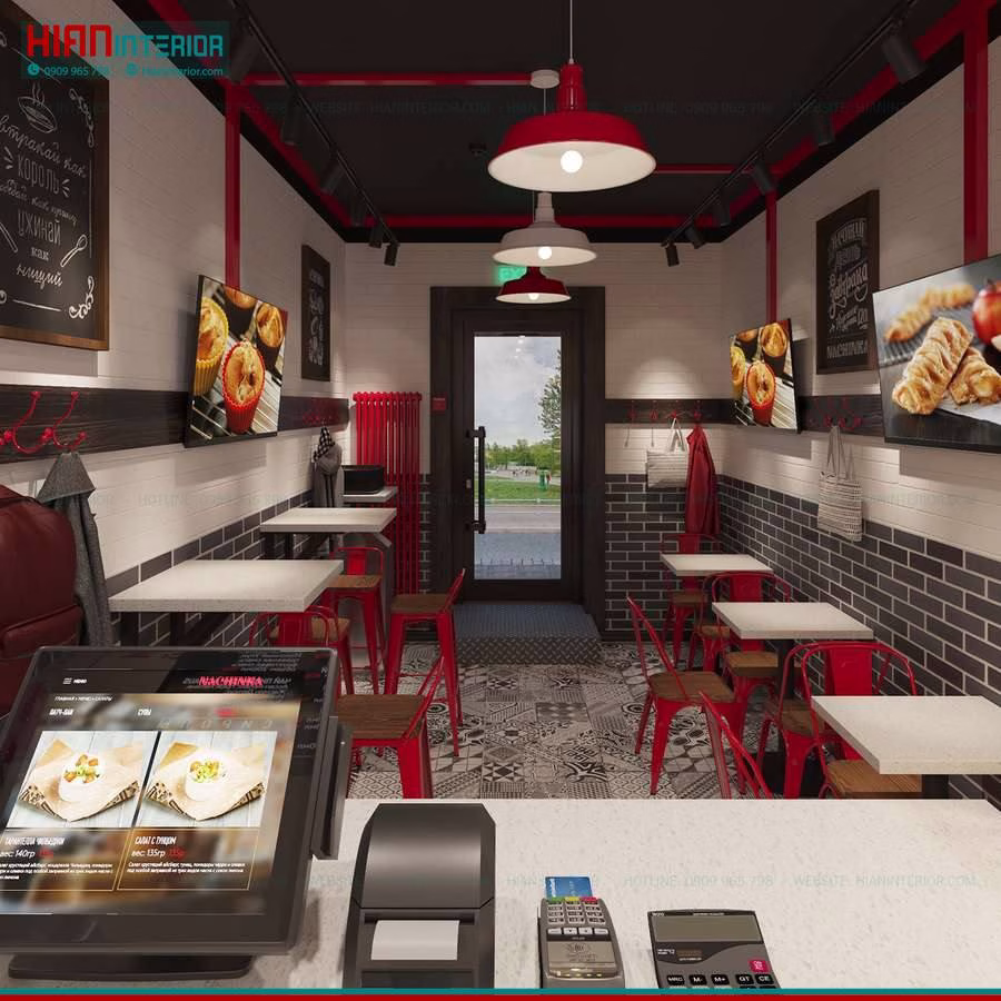 Mẫu Quầy Order Thức Ăn Nhanh