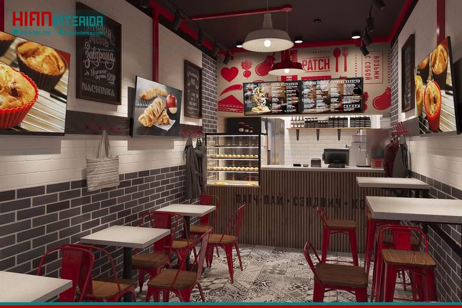 Mẫu Quầy Order Thức Ăn Nhanh