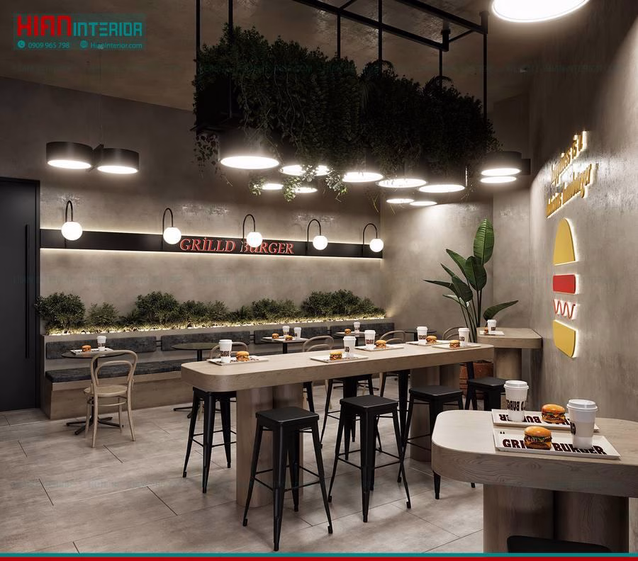 Thiết Kế Khu Bếp Thức Ăn Nhanh