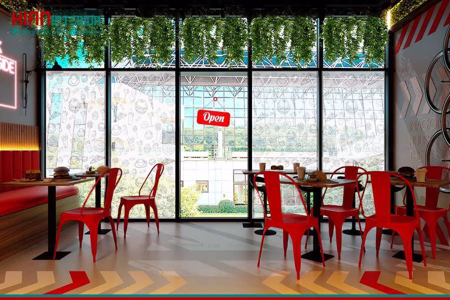 Mẫu Khu Bếp Thức Ăn Nhanh