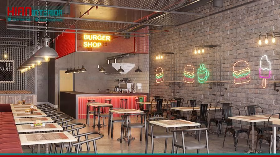 Khu Bếp Fast Food Hiện Đại