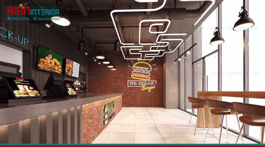 Thi Công Bếp Nhà Hàng Fast Food