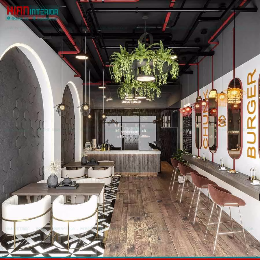 Mặt Tiền Nhà Hàng Thức Ăn Nhanh Đẹp