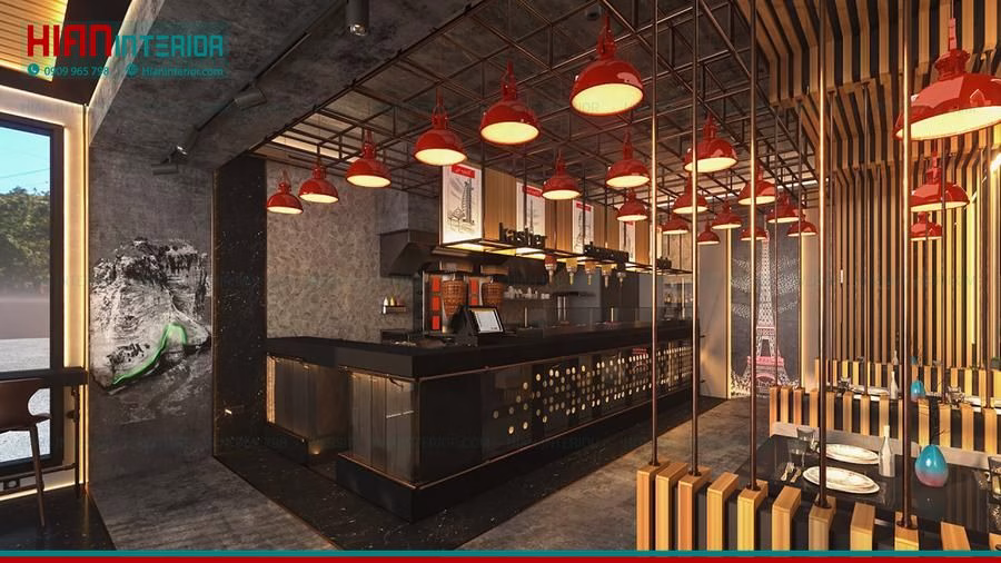Thi Công Mặt Tiền Nhà Hàng Fast Food