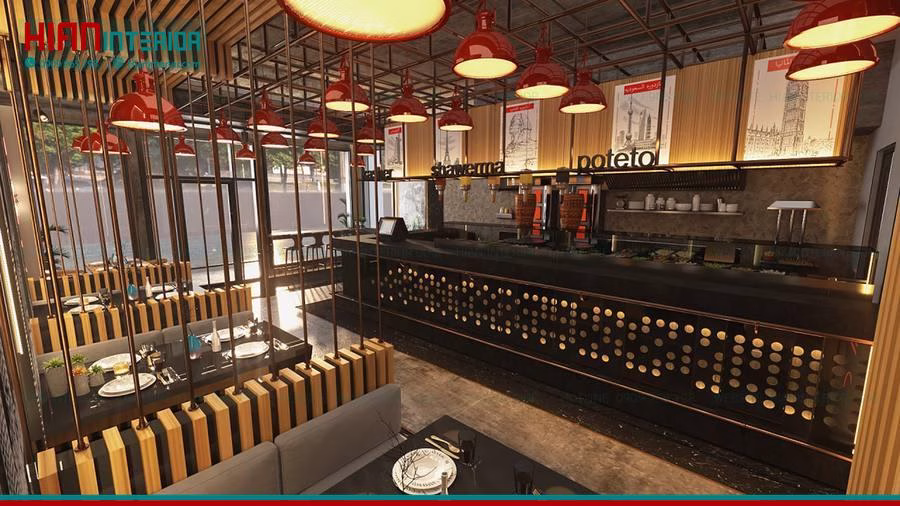 Thi Công Mặt Tiền Nhà Hàng Fast Food