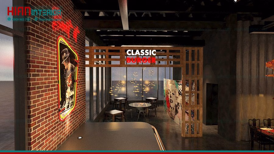 Mẫu Mặt Tiền Nhà Hàng Fast Food