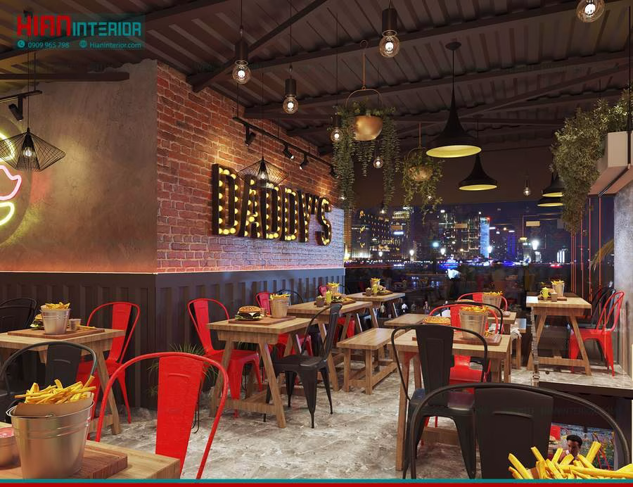 Thiết Kế Nhà Hàng Gà Rán