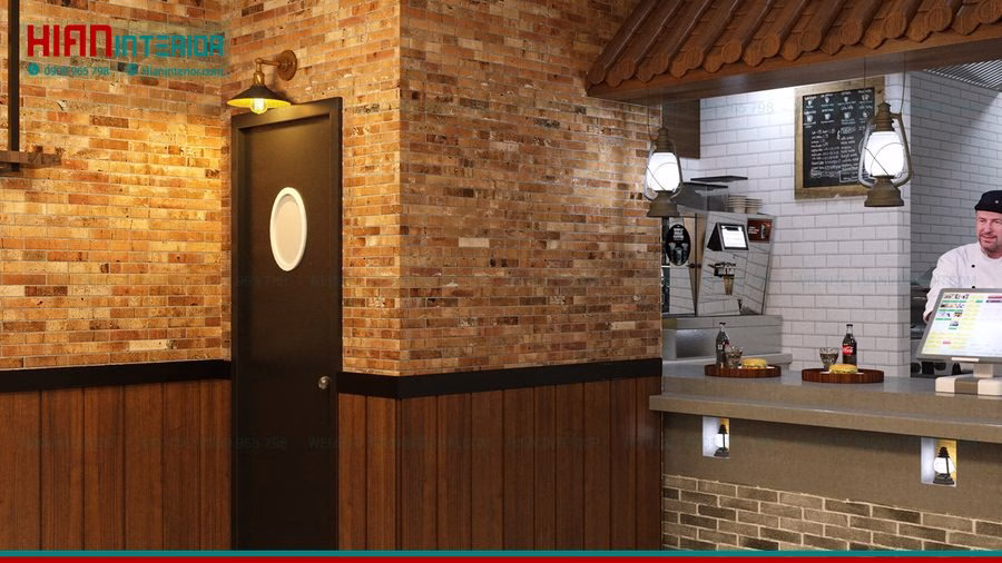 Mẫu Nhà Hàng Burger Đẹp