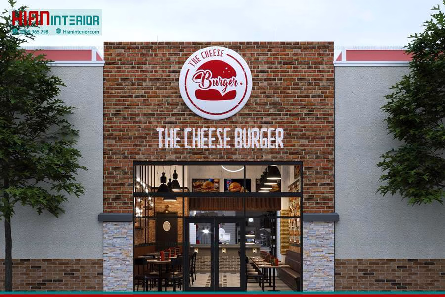 Mẫu Nhà Hàng Burger Đẹp