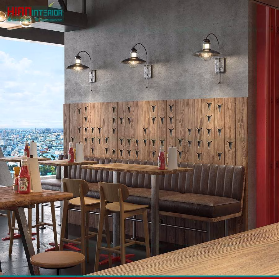 Nhà Hàng Burger Hiện Đại