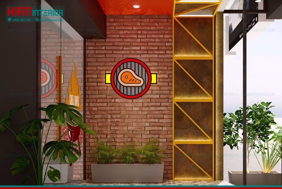 Mẫu Nhà Hàng Thức Ăn Nhanh Mini