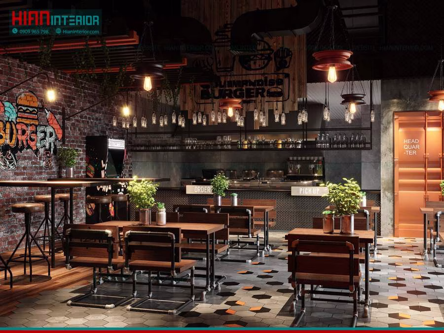 Nhà Hàng Thức Ăn Nhanh Cho Khu Foodcourt