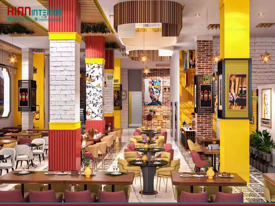 Thiết Kế Nhà Hàng Thức Ăn Nhanh Foodcourt