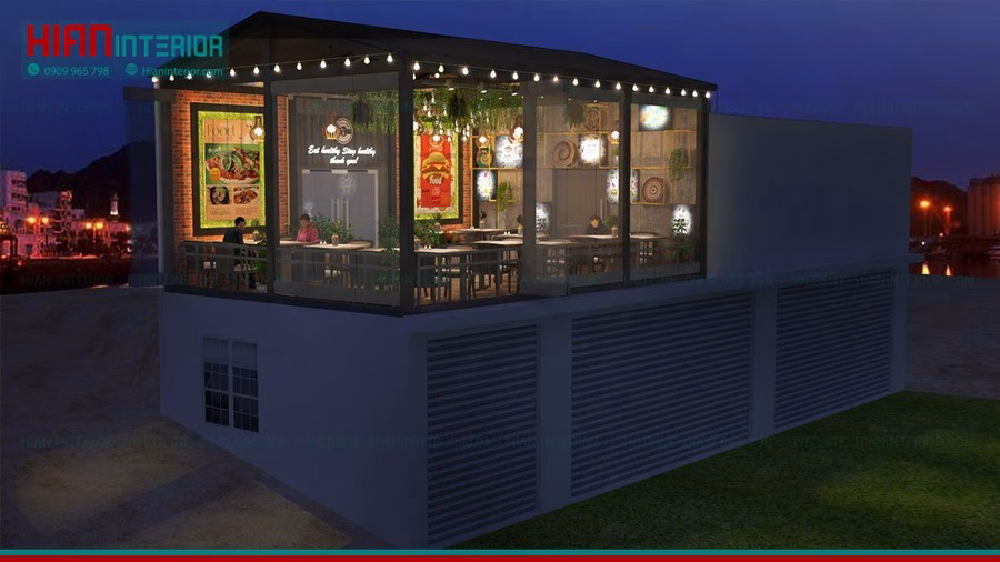 Thiết Kế Quán Fast Food Nhỏ Đẹp
