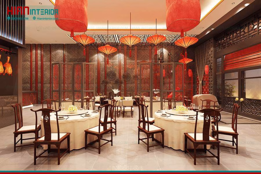Thiết Kế Thi Công Nhà Hàng Trung Hoa