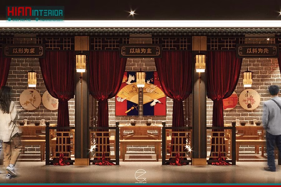 Thiết Kế Nội Thất Nhà Hàng Trung Hoa