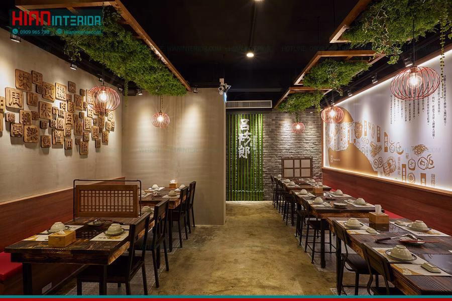 Mẫu Nhà Hàng Phong Cách Trung Hoa