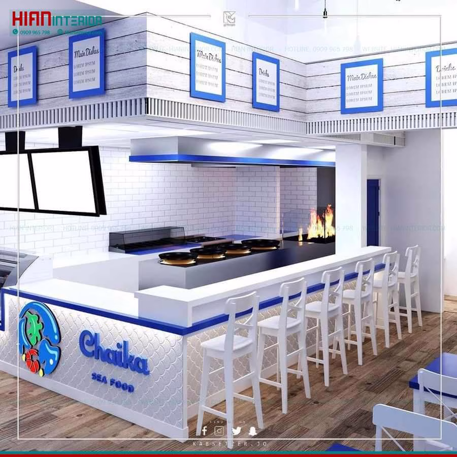 Thiết Kế Quán Ăn Hiện Đại