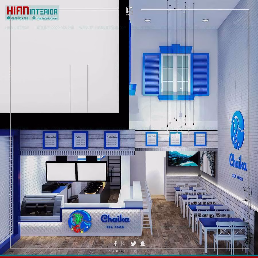 Thiết Kế Quán Ăn Hiện Đại