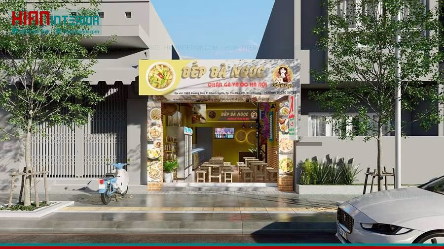 Thi Công Quán Ăn Trọn Gói