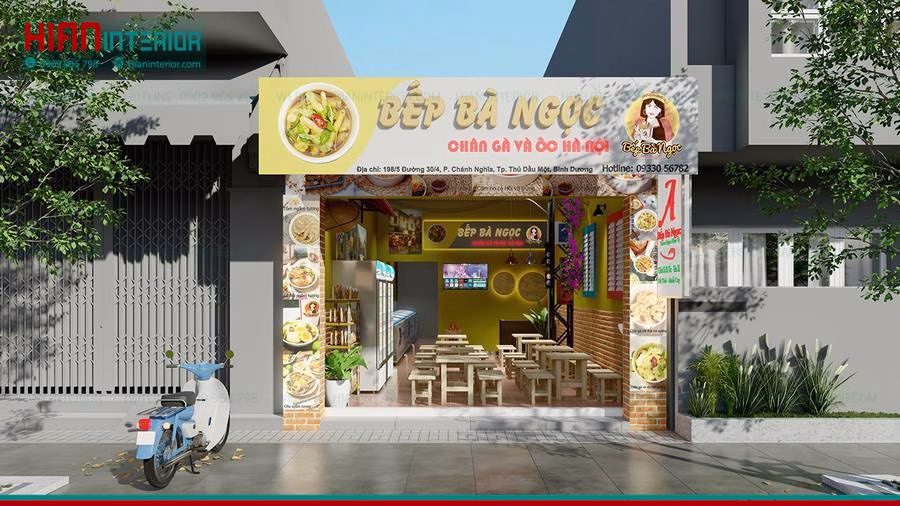Thi Công Quán Ăn Trọn Gói