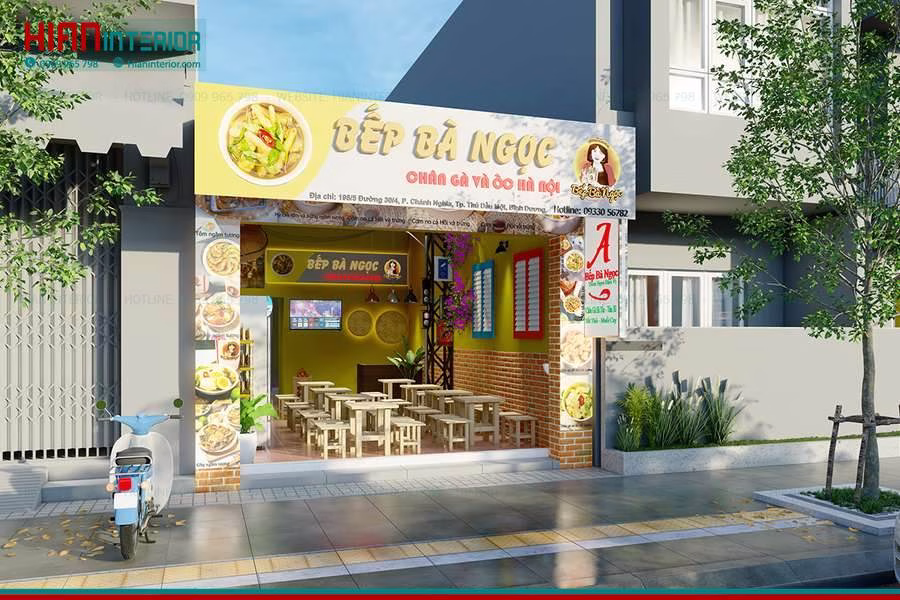 Thi Công Quán Ăn Trọn Gói