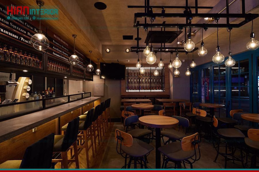 Thi Công Quán Bar Hiện Đại