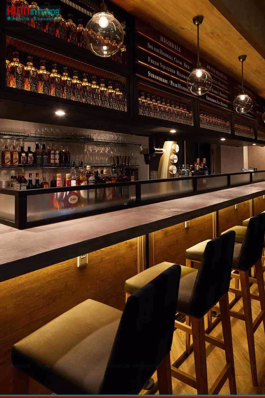 Thi Công Quán Bar Hiện Đại