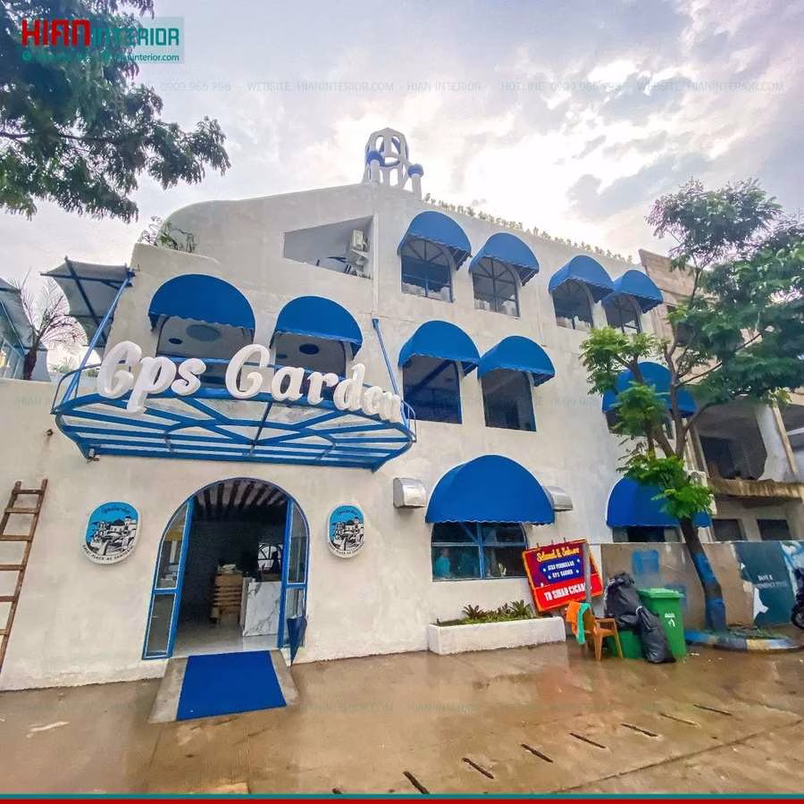 Quán Cafe Địa Trung Hải Sang Trọng