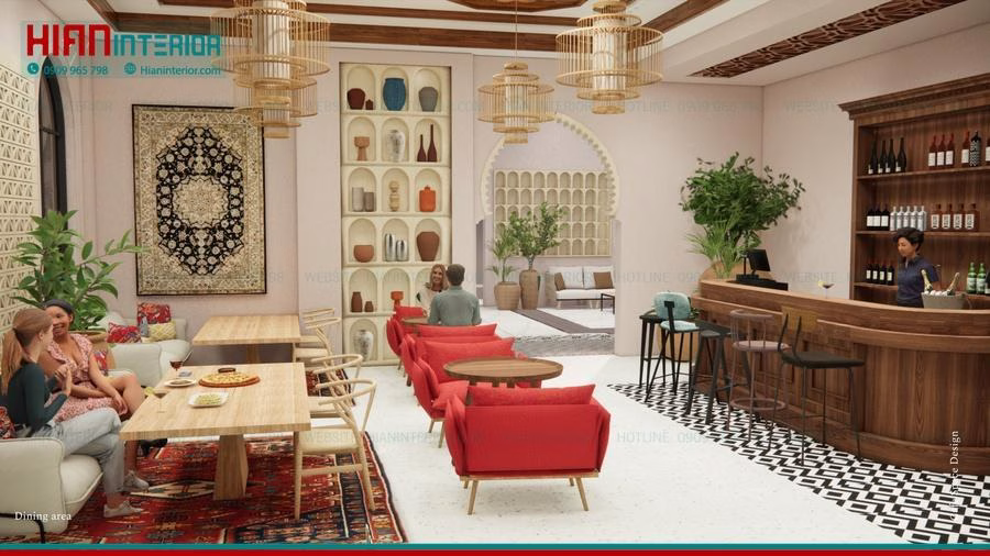Quán Cafe Địa Trung Hải Sân Vườn