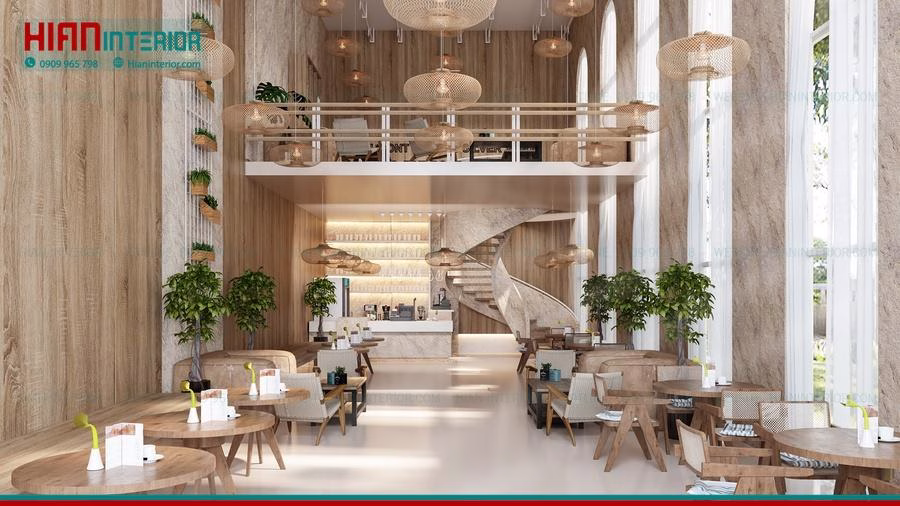 Quán Cafe Địa Trung Hải 2 Tầng