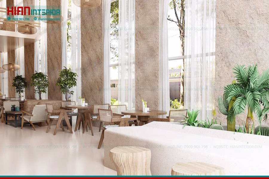 Quán Cafe Địa Trung Hải 2 Tầng