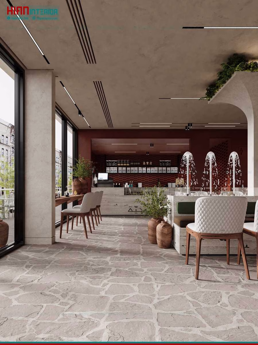 Quán Cafe Địa Trung Hải Mặt Tiền