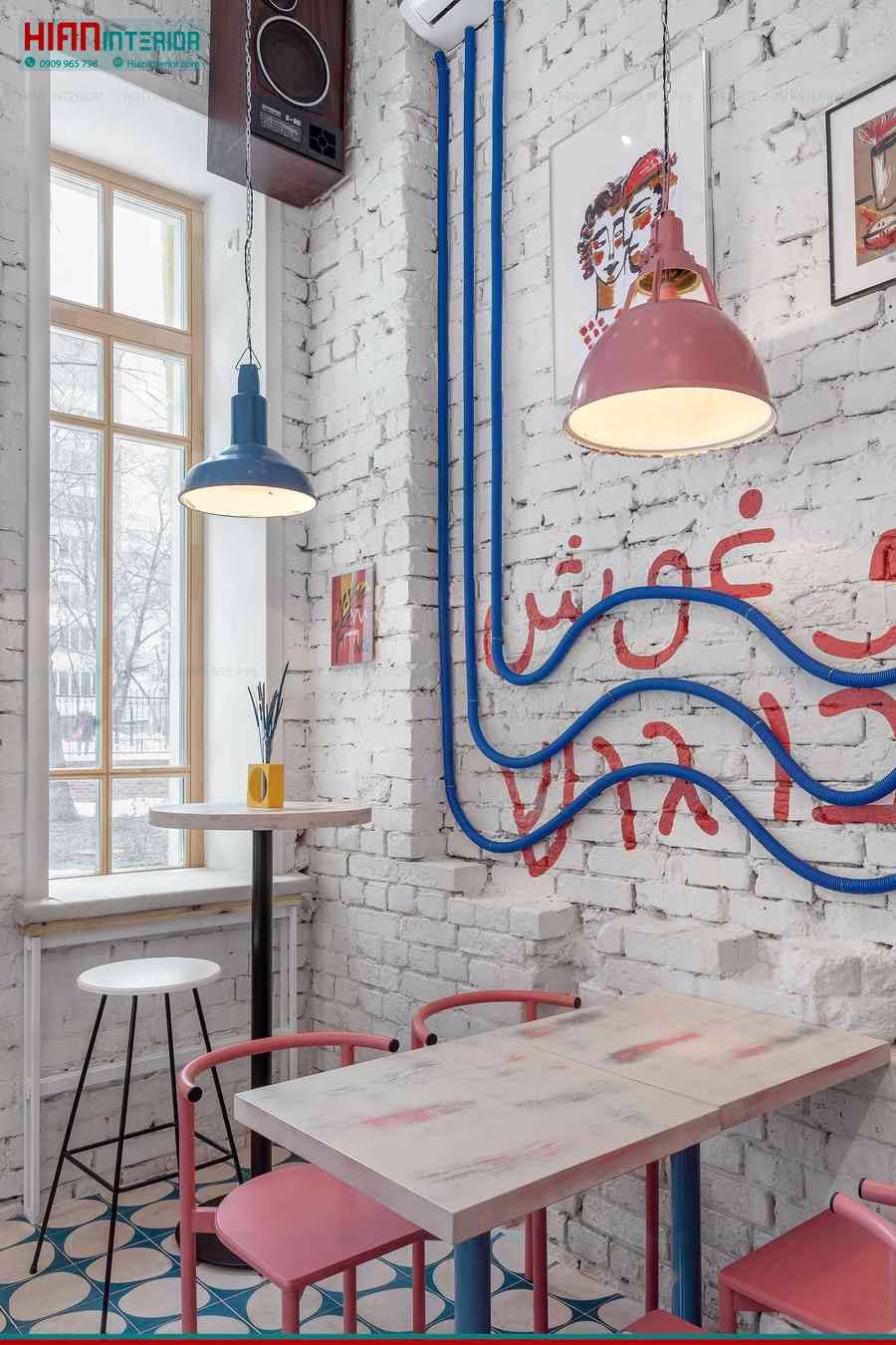Quán Cafe Địa Trung Hải Nhỏ Đẹp