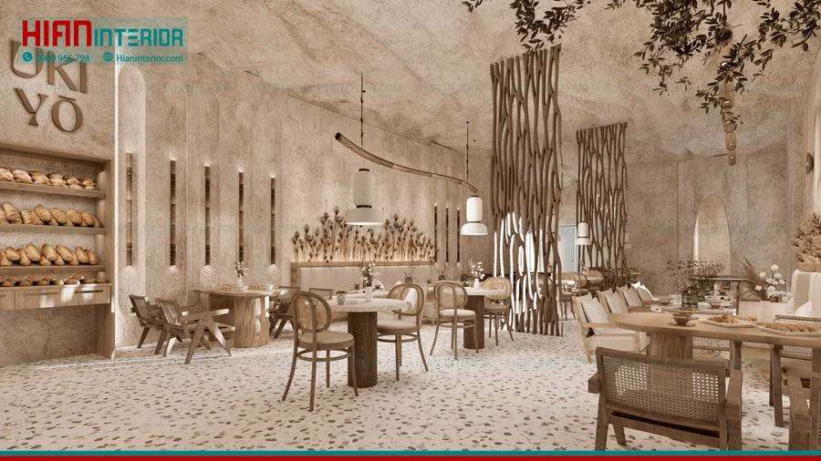 Quán Cafe Địa Trung Hải Hiện Đại