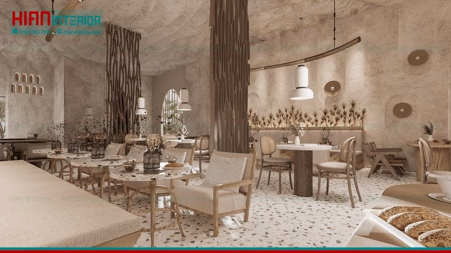 Quán Cafe Địa Trung Hải Hiện Đại