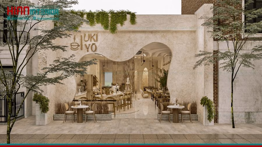 Quán Cafe Địa Trung Hải Hiện Đại
