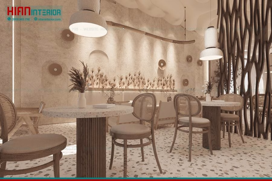 Quán Cafe Địa Trung Hải Hiện Đại