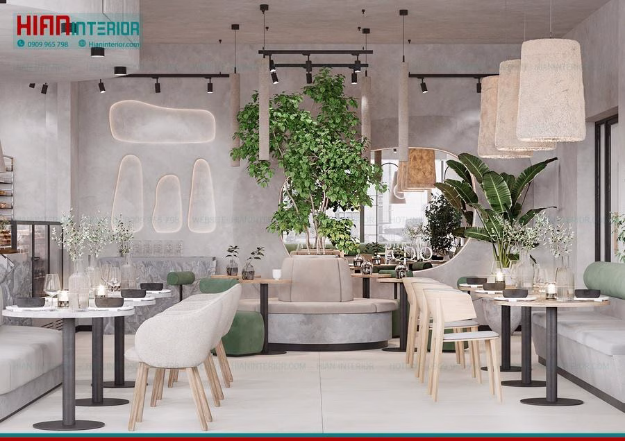 Quán Cafe Địa Trung Hải Phong Cách Santorini