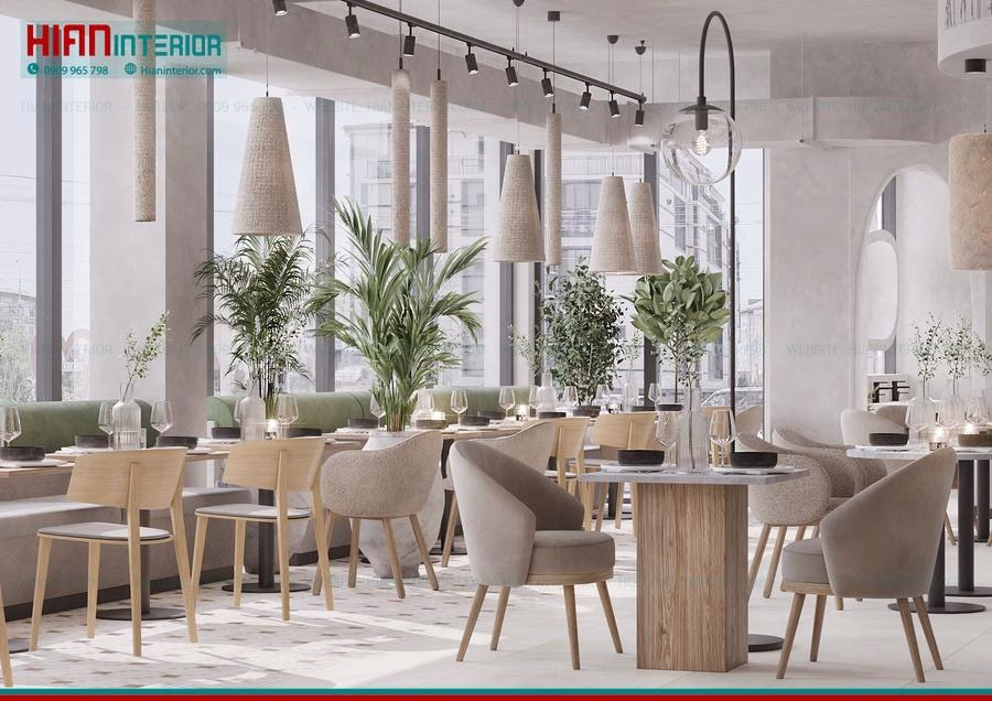 Quán Cafe Địa Trung Hải Phong Cách Santorini